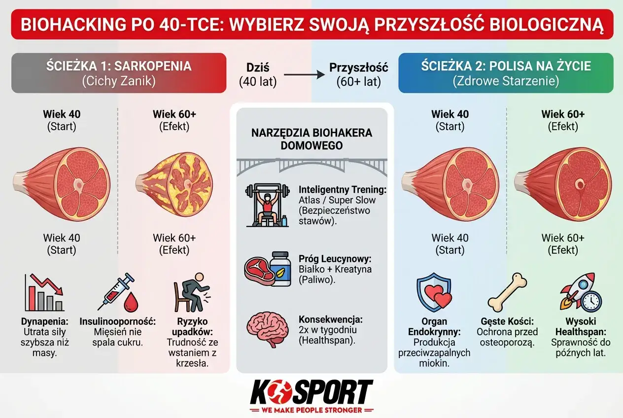 Biohacking po 40. Ścieżka 1: sarkopenia, Ścieżka 2: polisa na życie. Narzędzia biohakera domowego pomagają jak podkręcić metabolizm po 40.